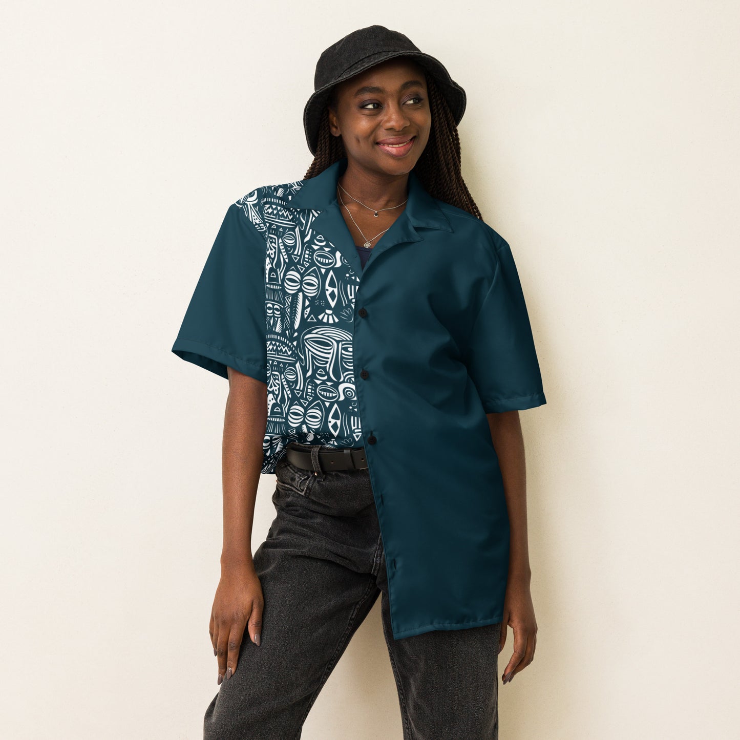 Chemise à boutons unisexe - Ubuntu Unity Collection