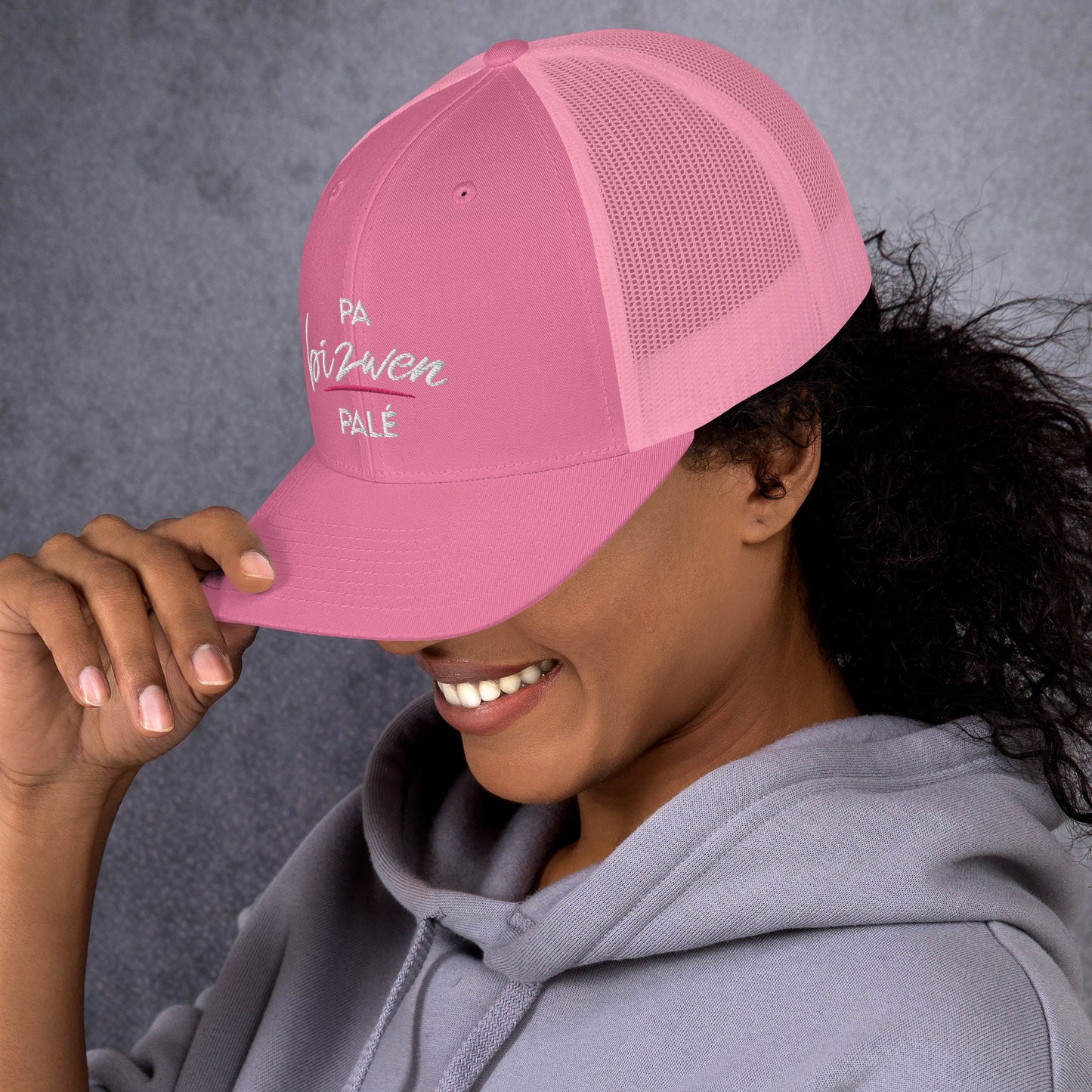 Casquette Trucker Pa bizwen palé - Fos Kréyol