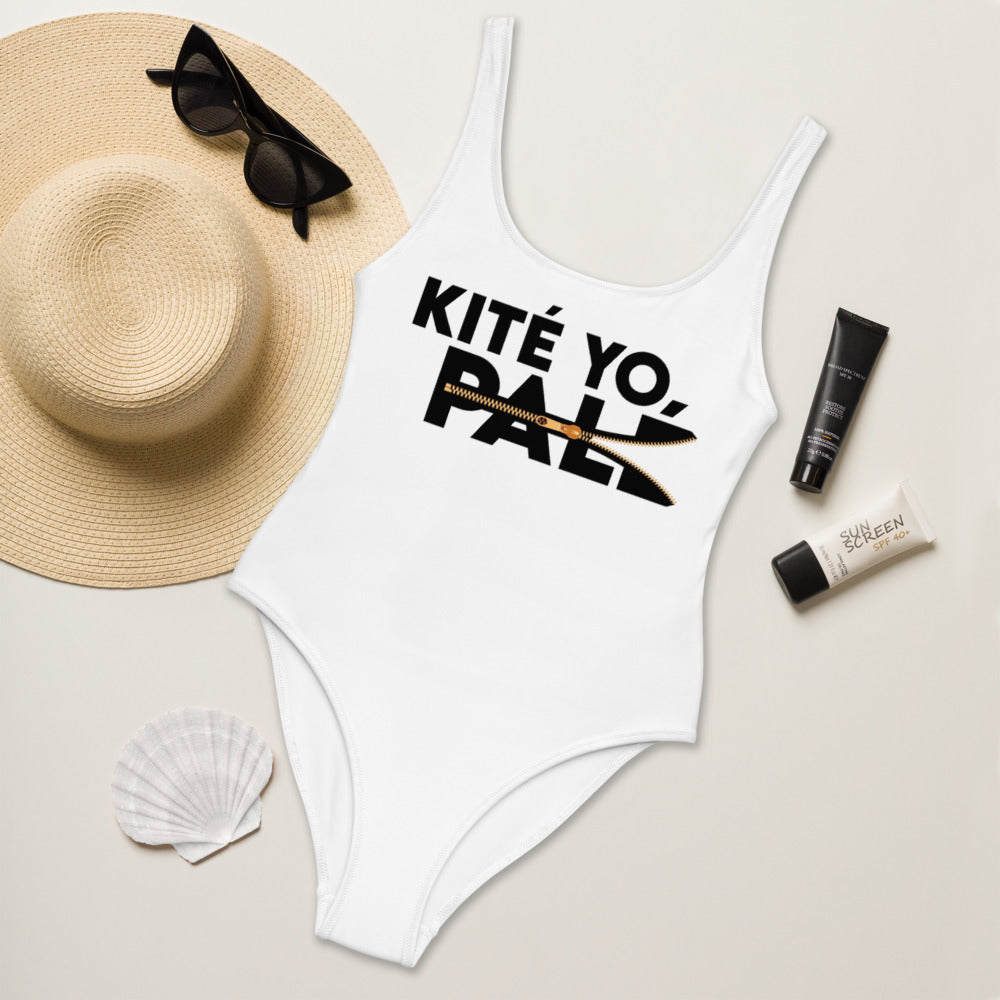 Maillot de Bain 1 Pièce "Kité yo palé" - Kofi Jicho Kopo