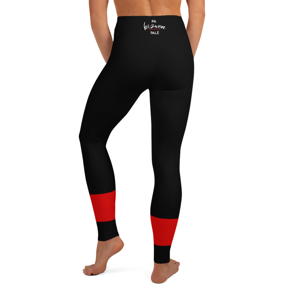 Legging de Yoga "Pa bizwen palé" - Fos Kréyol