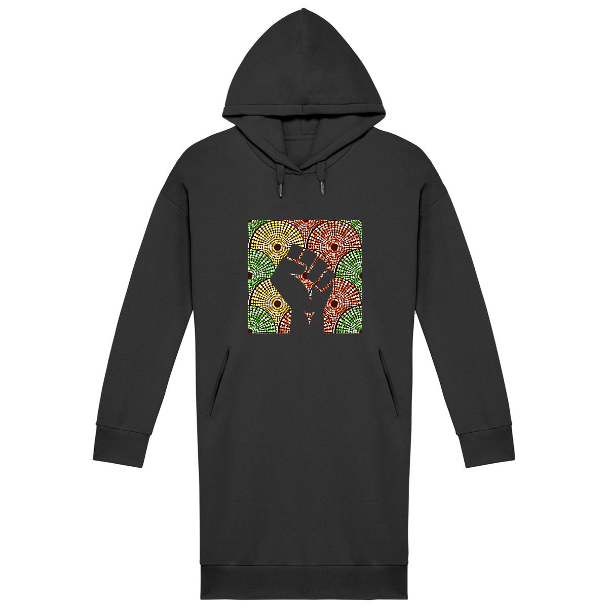 Robe Sweat à capuche "Révolisyon Wax" - Annie Theo Art