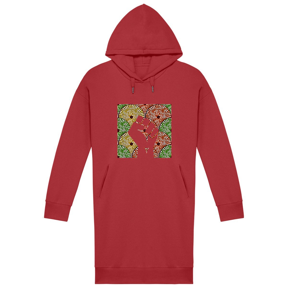 Robe Sweat à capuche "Révolisyon Wax" - Annie Theo Art