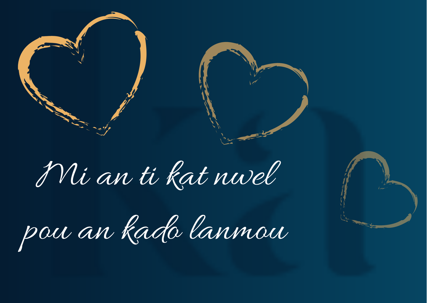 An ti kado lanmou - KEMIT'ART - Martinique - Guadeloupe - Guyane - Créole