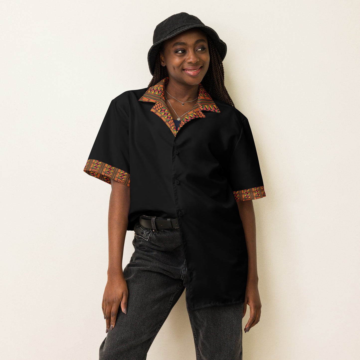 Unisex Button Down Shirt - Ankh Visionary