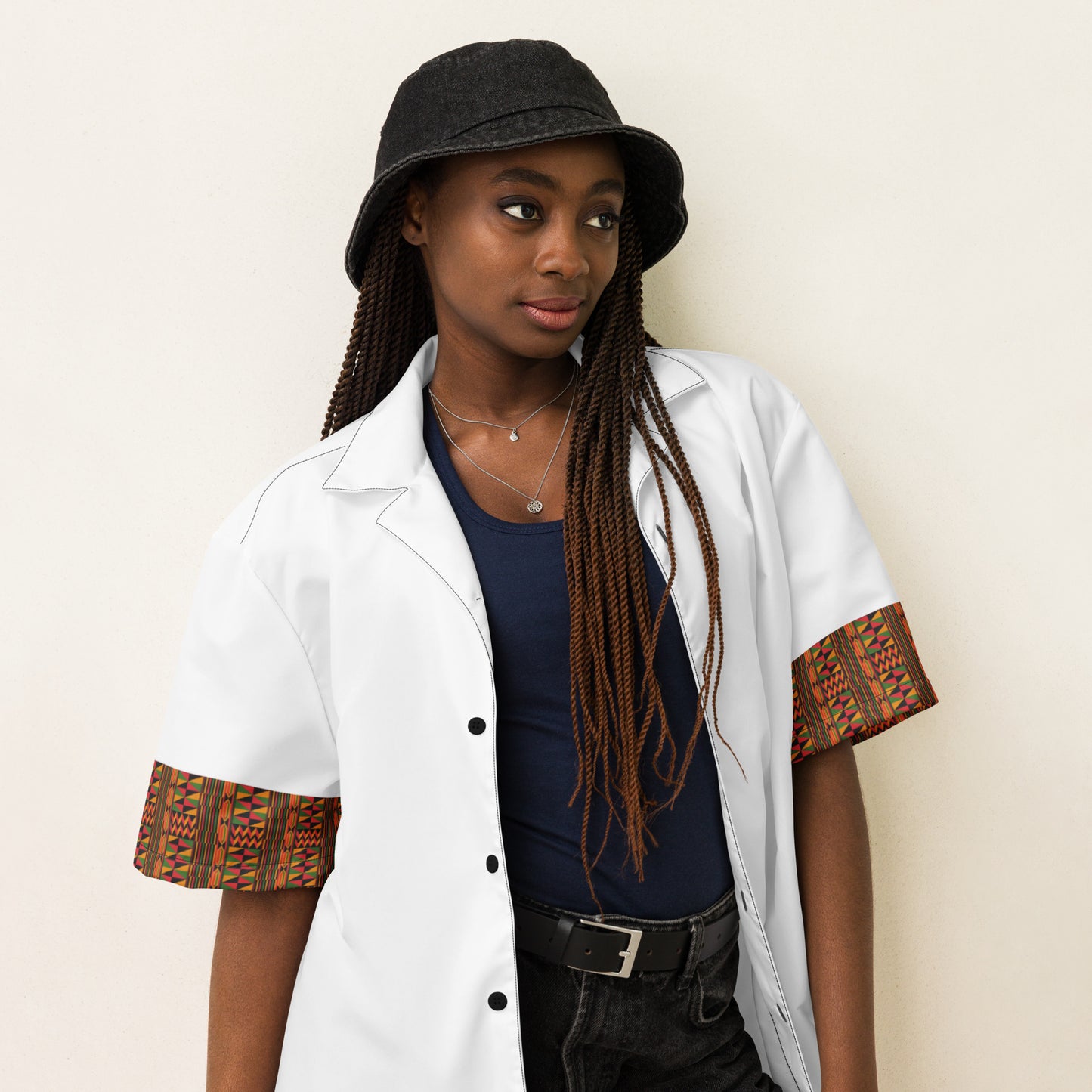 Unisex Button Down Shirt - Ankh Visionary