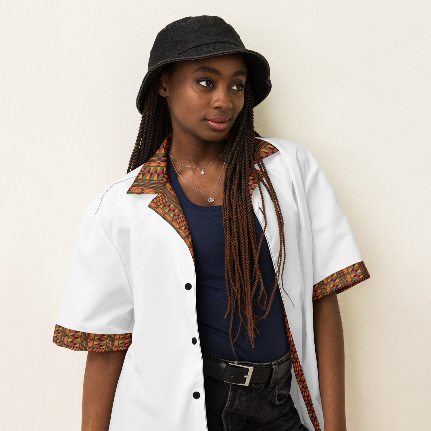 Unisex Button Down Shirt - Ankh Visionary