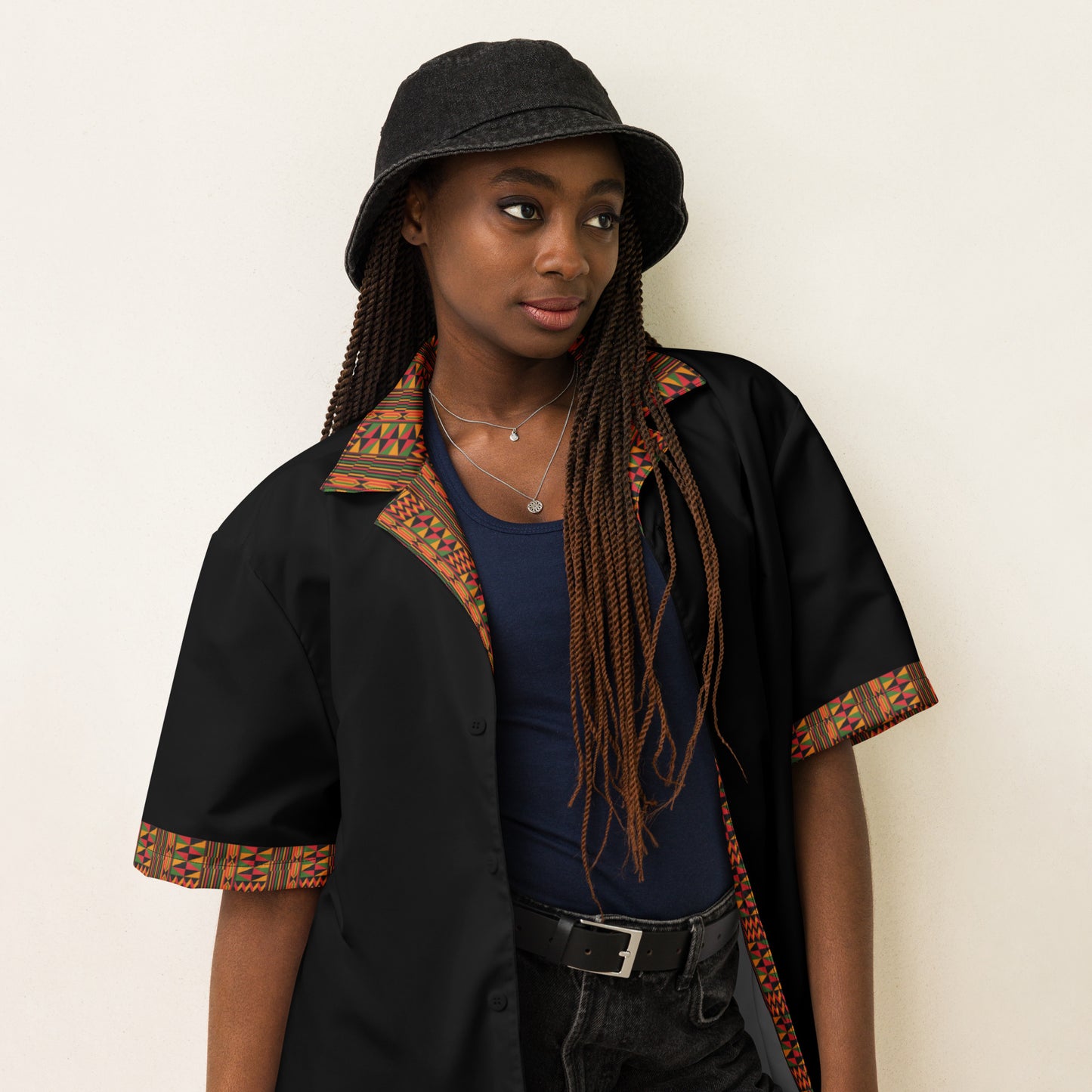 Unisex Button Down Shirt - Ankh Visionary