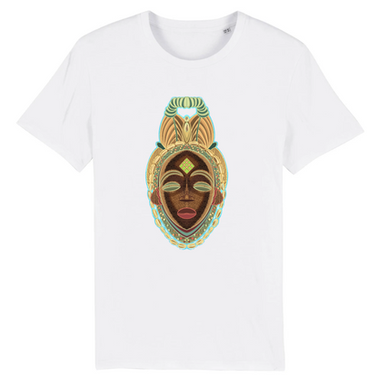 T-shirt Unisexe Personnalisable "Masque du Gabon" - Tony Faith - KEMIT'ART - Martinique - Guadeloupe - Guyane - Créole