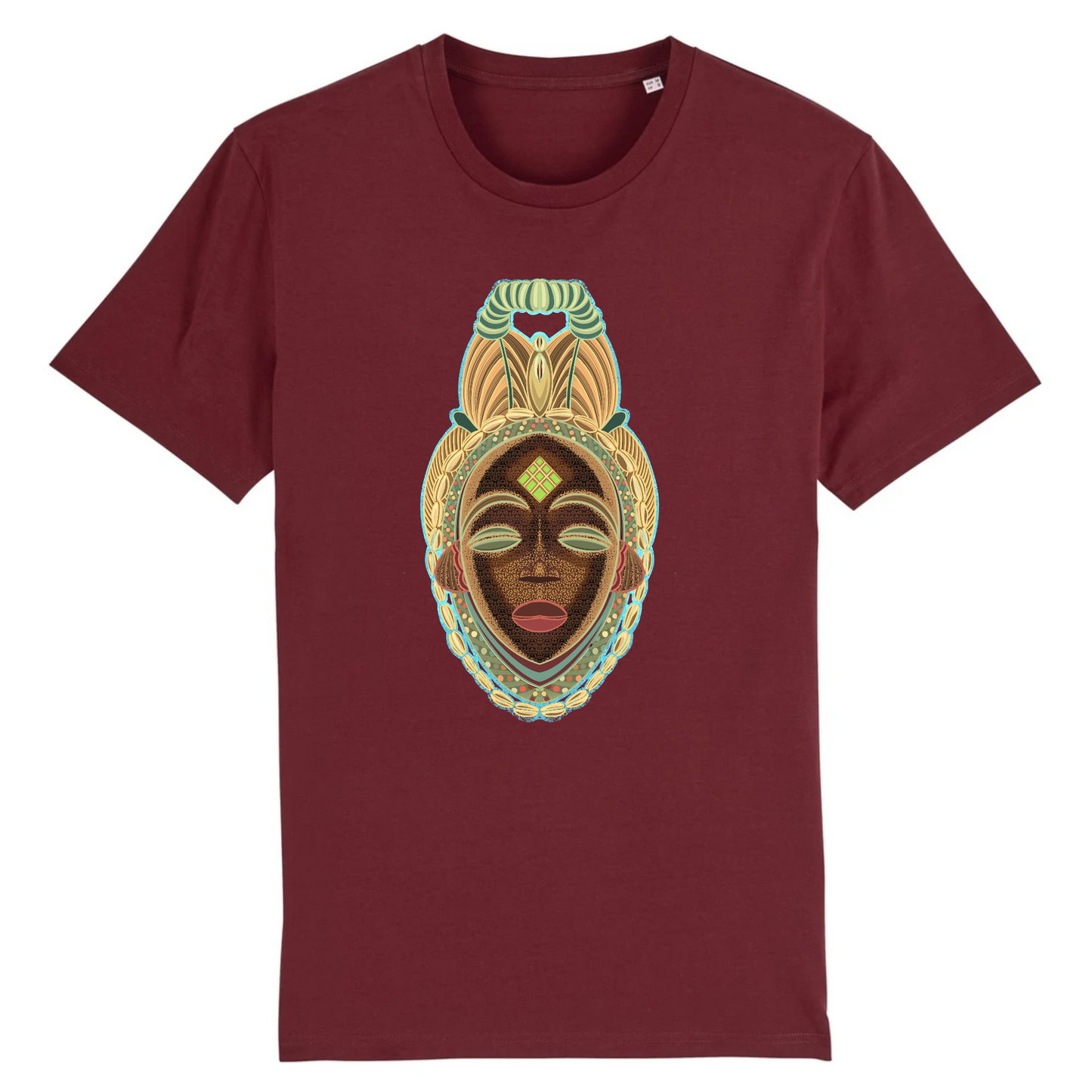 T-shirt Unisexe Personnalisable "Masque du Gabon" - Tony Faith - KEMIT'ART - Martinique - Guadeloupe - Guyane - Créole