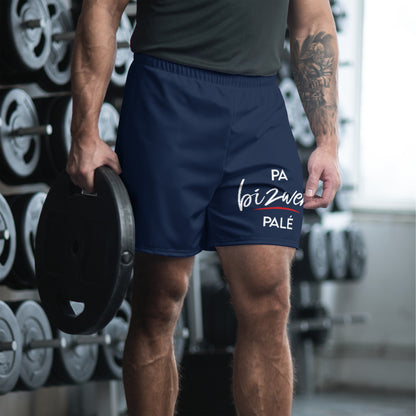 "Pa bizwen palé" sports Bermuda shorts - Fos kréyol