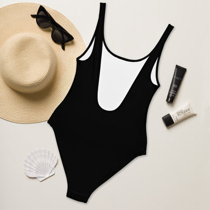 1 Piece Swimsuit "Pa bizwen palé" - Fos Kréyol