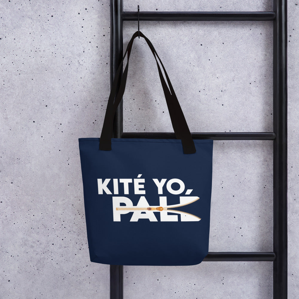 Tote bag personnalisé "Kité yo palé" - Kofi Jicho Kopo