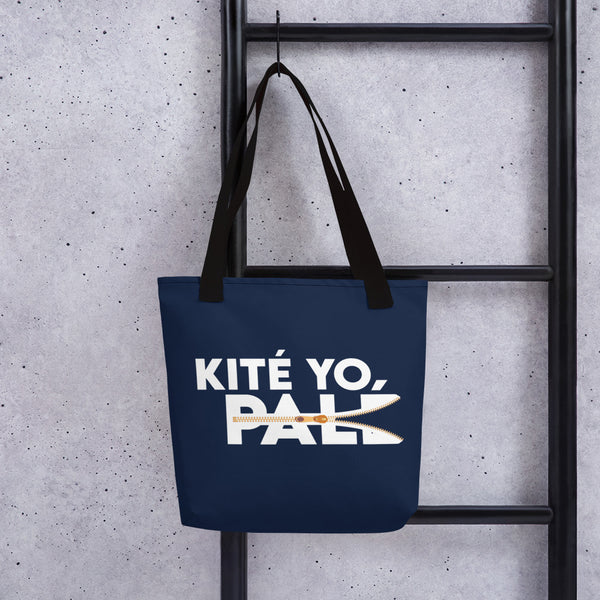 Personalized tote bag "Kité yo palé" - Kofi Jicho Kopo