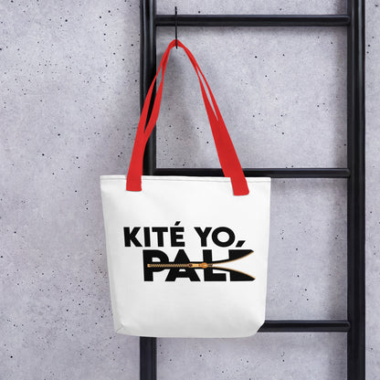 Personalized tote bag "Kité yo palé" - Kofi Jicho Kopo