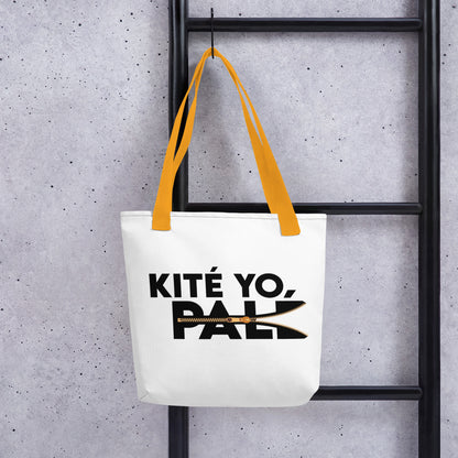 Personalized tote bag "Kité yo palé" - Kofi Jicho Kopo