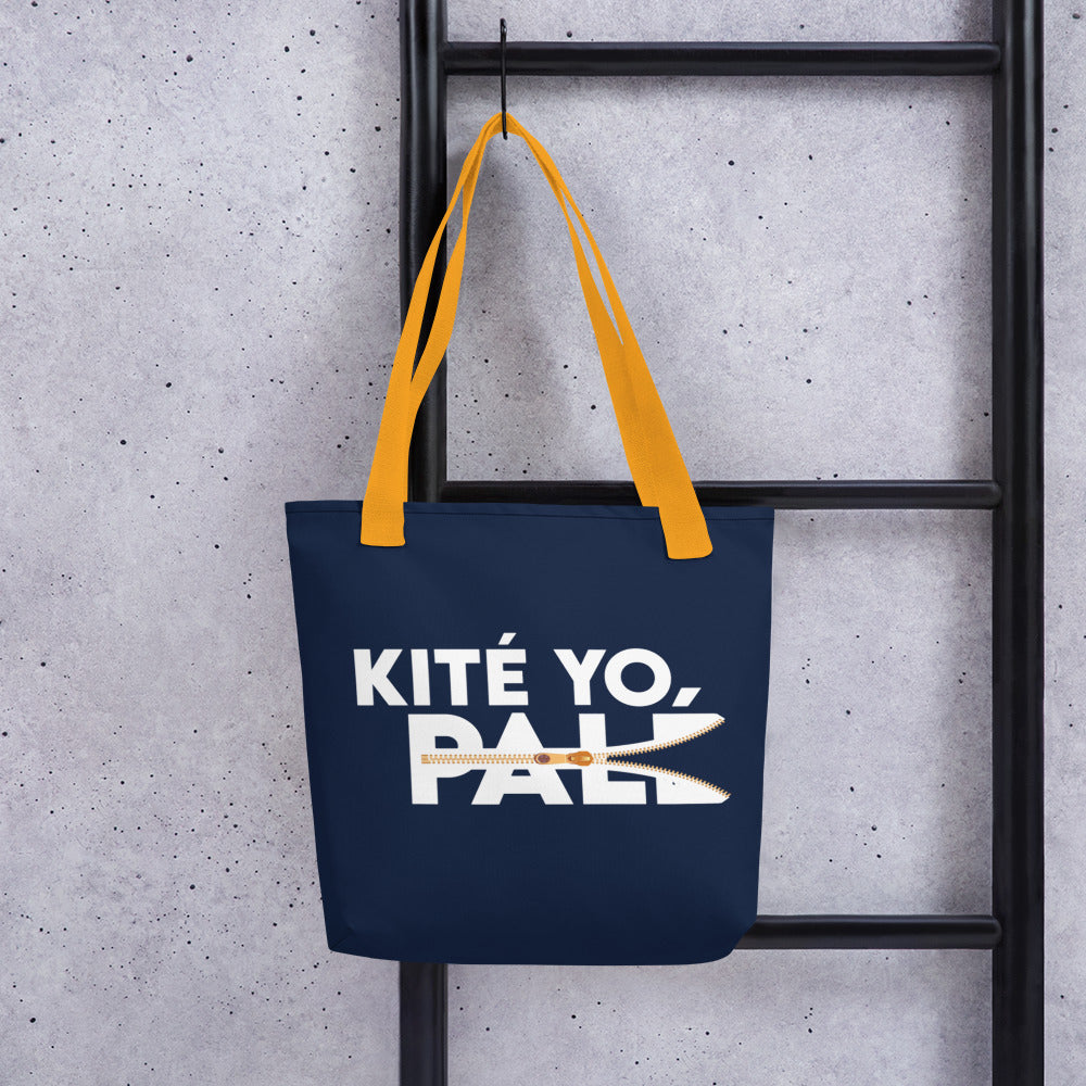 Tote bag personnalisé "Kité yo palé" - Kofi Jicho Kopo