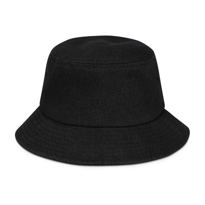 Denim bucket hat "Pa bizwen palé" - Fos Kréyol