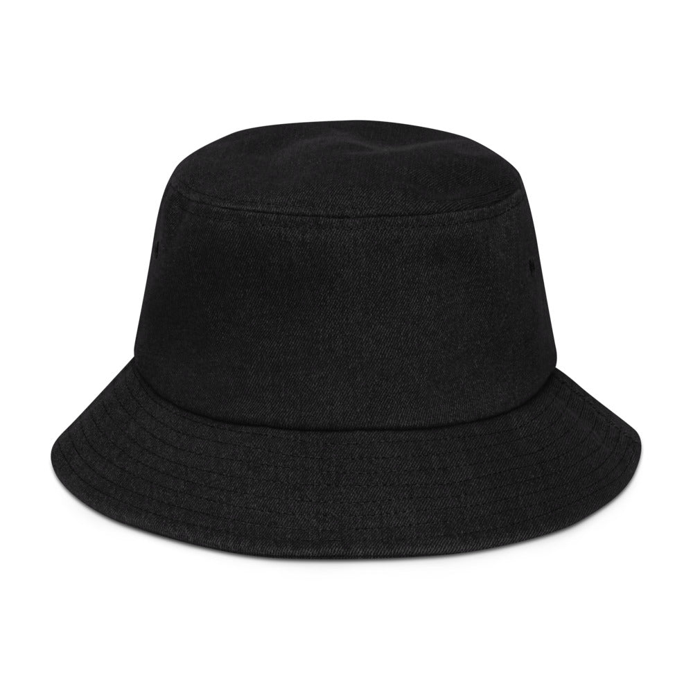 “Jénérasion Djoubatè” denim bucket hat - Fos Kréyol