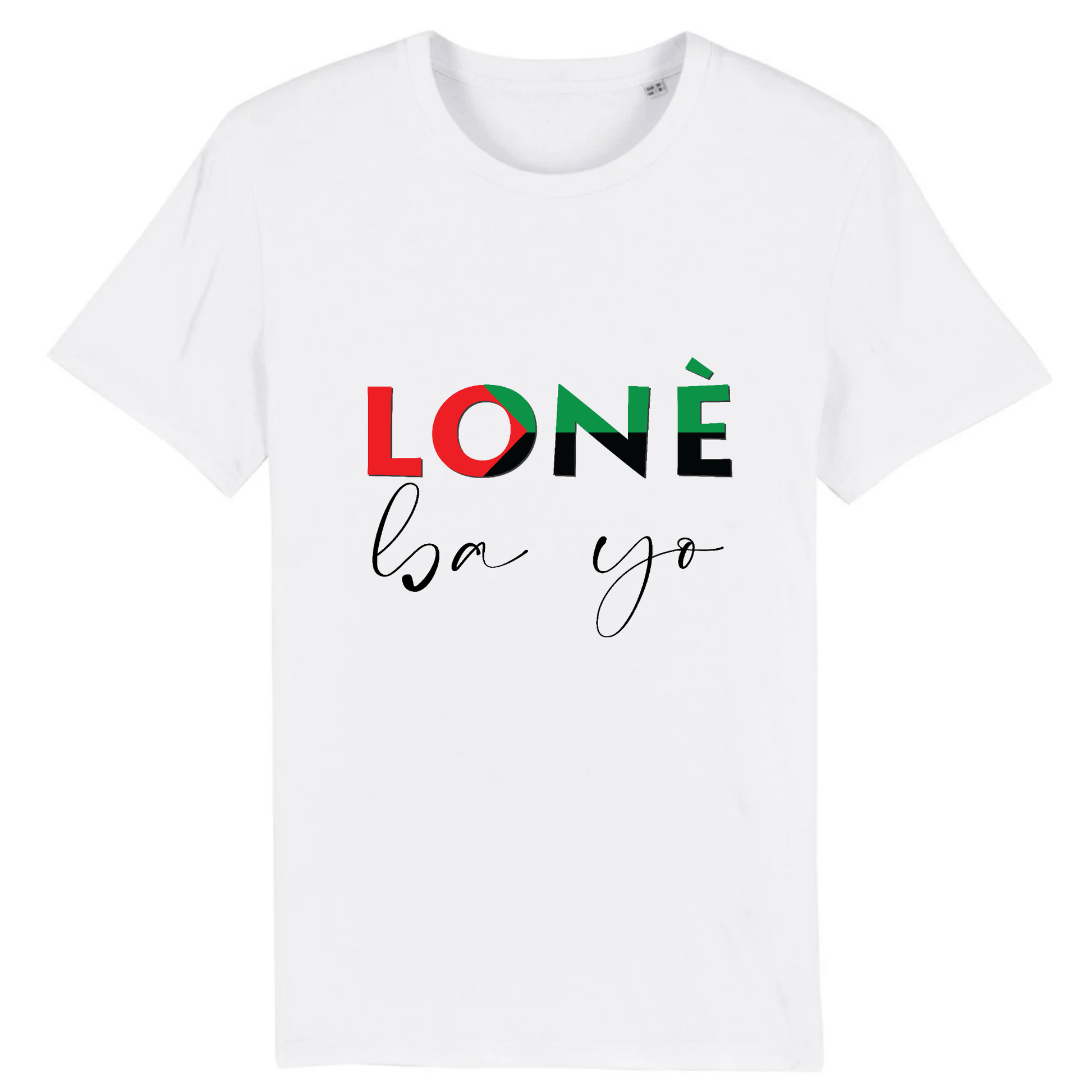 T-shirt personnalisé Unisexe Lonè - Vizyon - KEMIT'ART - Martinique - Guadeloupe - Guyane - Créole