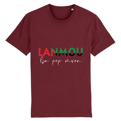 T-shirt Unisexe Personnalisé Lanmou - Vizyon - KEMIT'ART - Martinique - Guadeloupe - Guyane - Créole