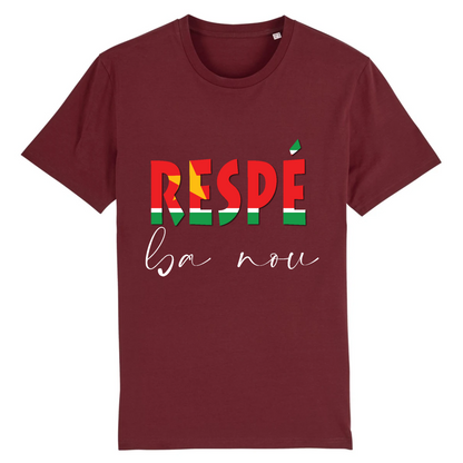 T-shirt unisexe "Respé" - Vizyon - KEMIT'ART - Martinique - Guadeloupe - Guyane - Créole