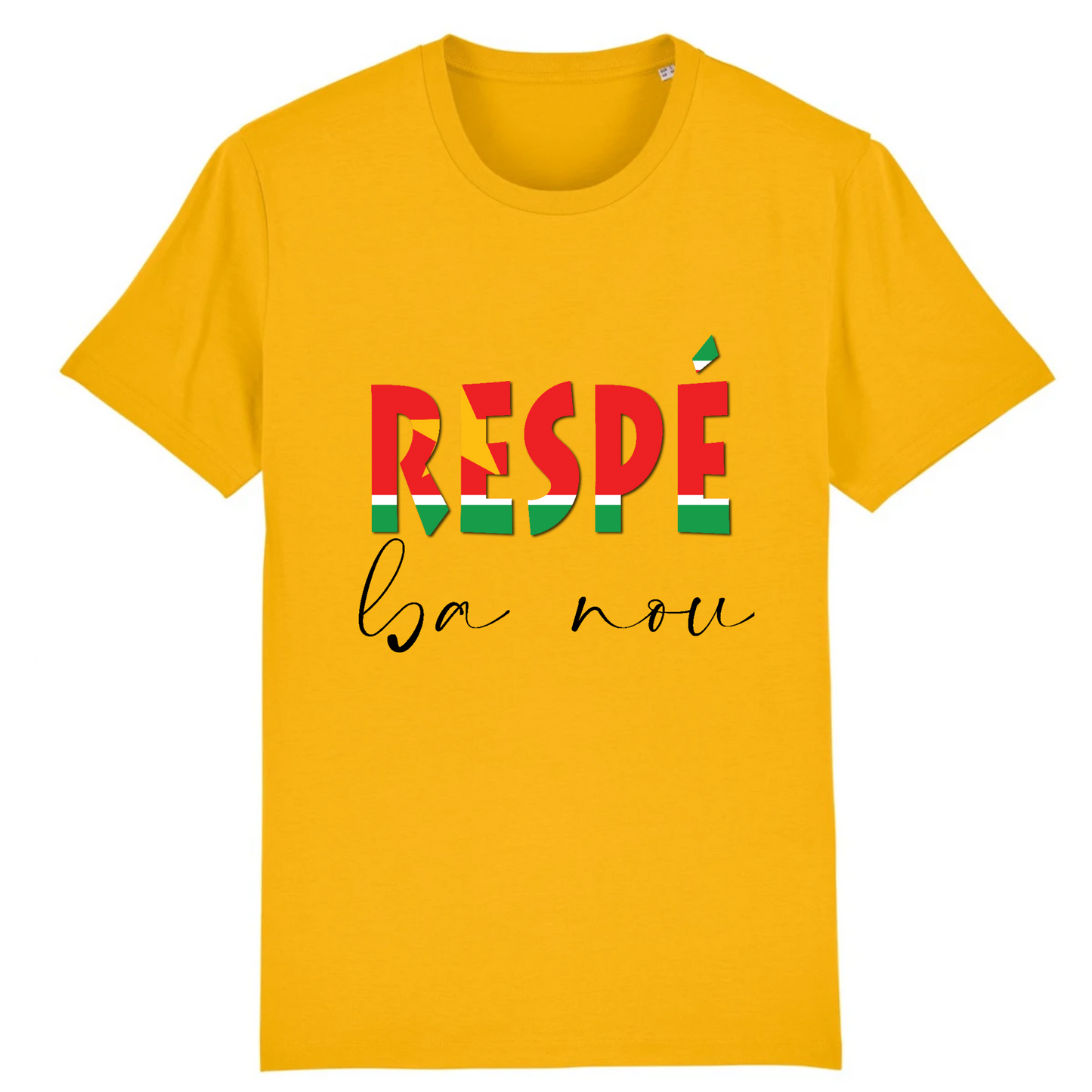 T-shirt unisexe "Respé" - Vizyon - KEMIT'ART - Martinique - Guadeloupe - Guyane - Créole