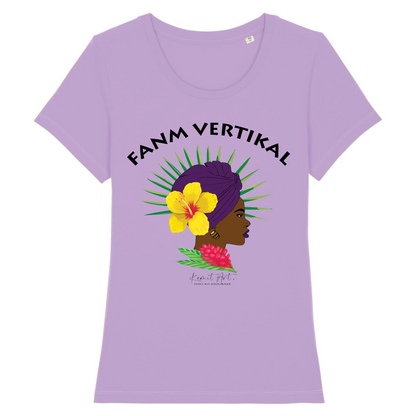 T-shirt femme "Fanm Vertikal" - Fanm - KEMIT'ART - Martinique - Guadeloupe - Guyane - Créole