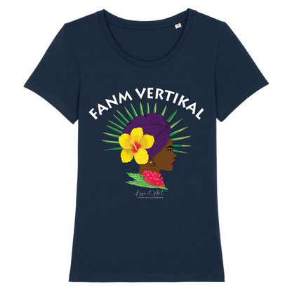 T-shirt femme "Fanm Vertikal" - Fanm - KEMIT'ART - Martinique - Guadeloupe - Guyane - Créole