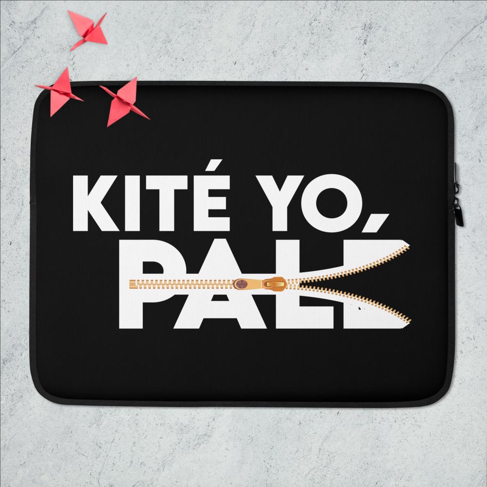 Laptop Sleeve "Kité yo palé" - Kofi Jicho kopo