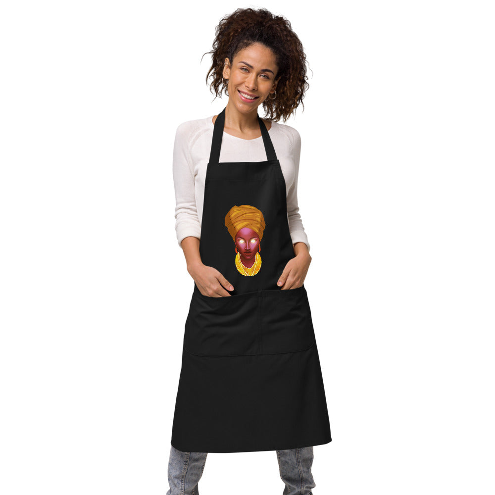 Organic cotton apron "Djériez" - Tony Faith Art