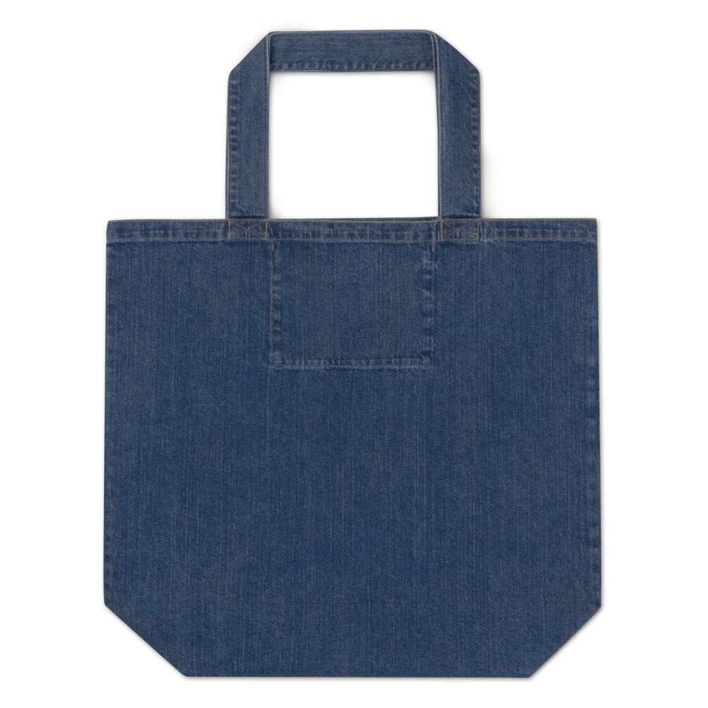 Eco-friendly denim tote bag “Kité yo palé”