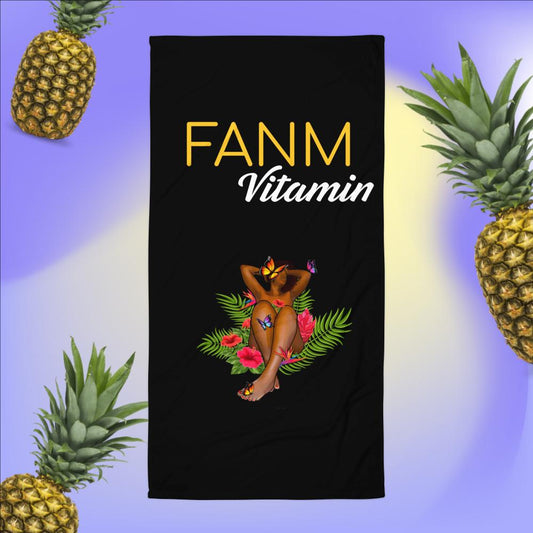 Serviette de plage "Fanm Vitamin" - MayLynn